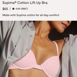 Pepper Supima Cotton Lift Up Bra - Ballet